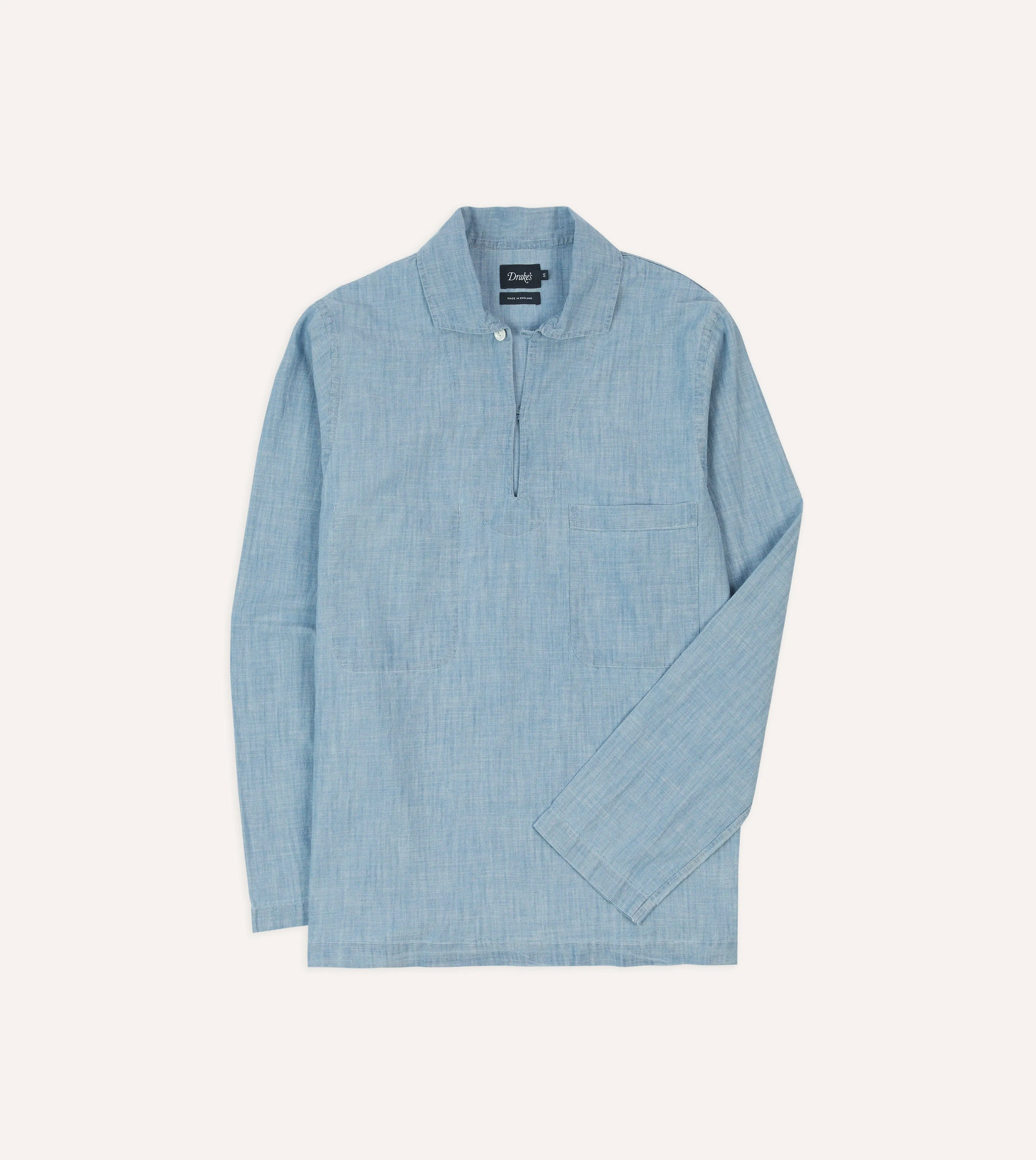 Blue Chambray Smock FlexibleCollarOptions