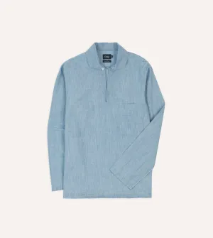 Blue Chambray Smock FlexibleCollarOptions
