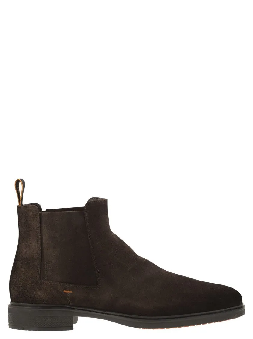 Easy Suede Ankle Boot Foot Hug