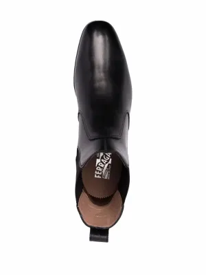 Ferragamo Gancio-Embossed Boots Posture Focus