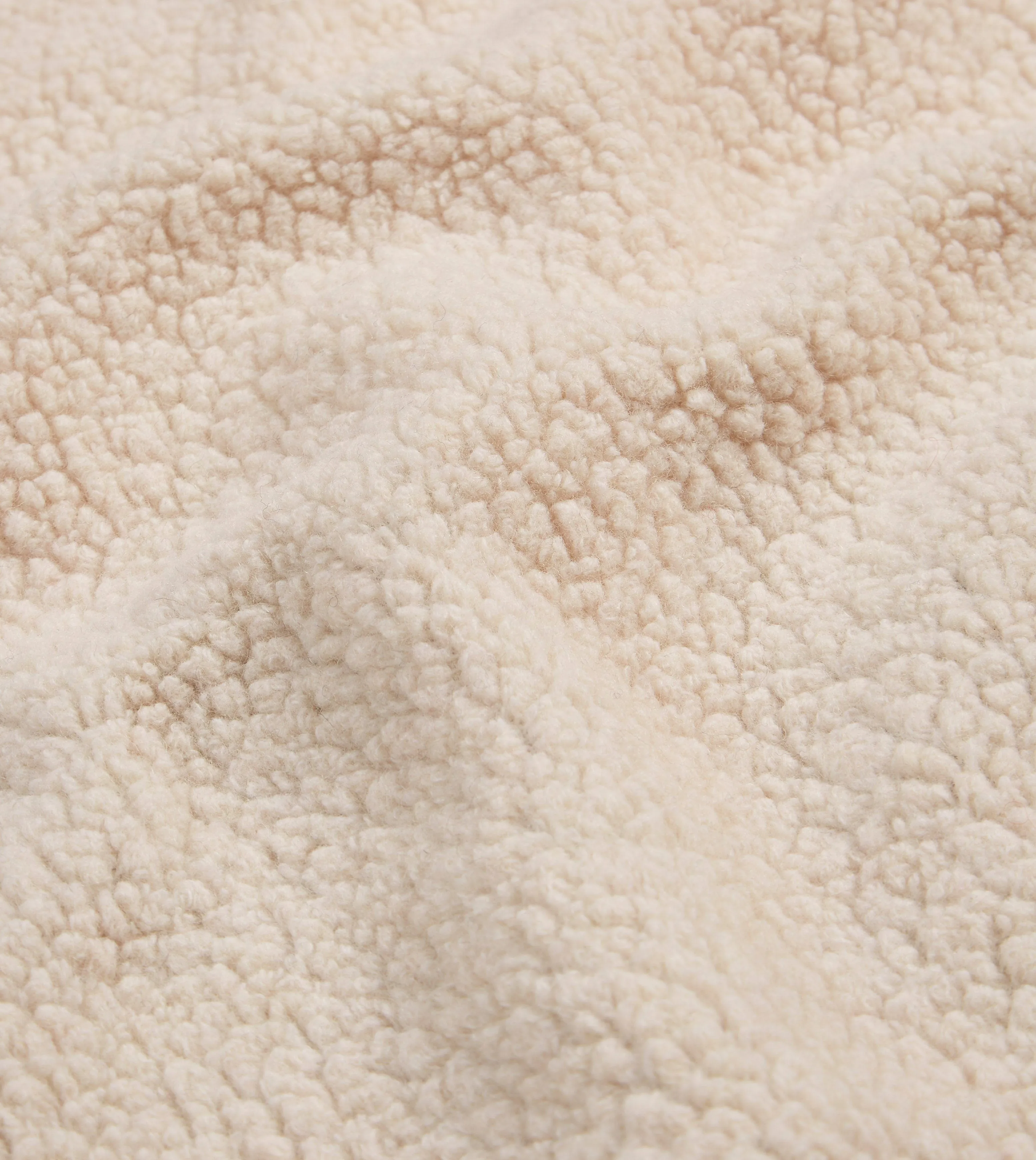 Ecru Boucle Wool Zip Fleece Vest Mark Style