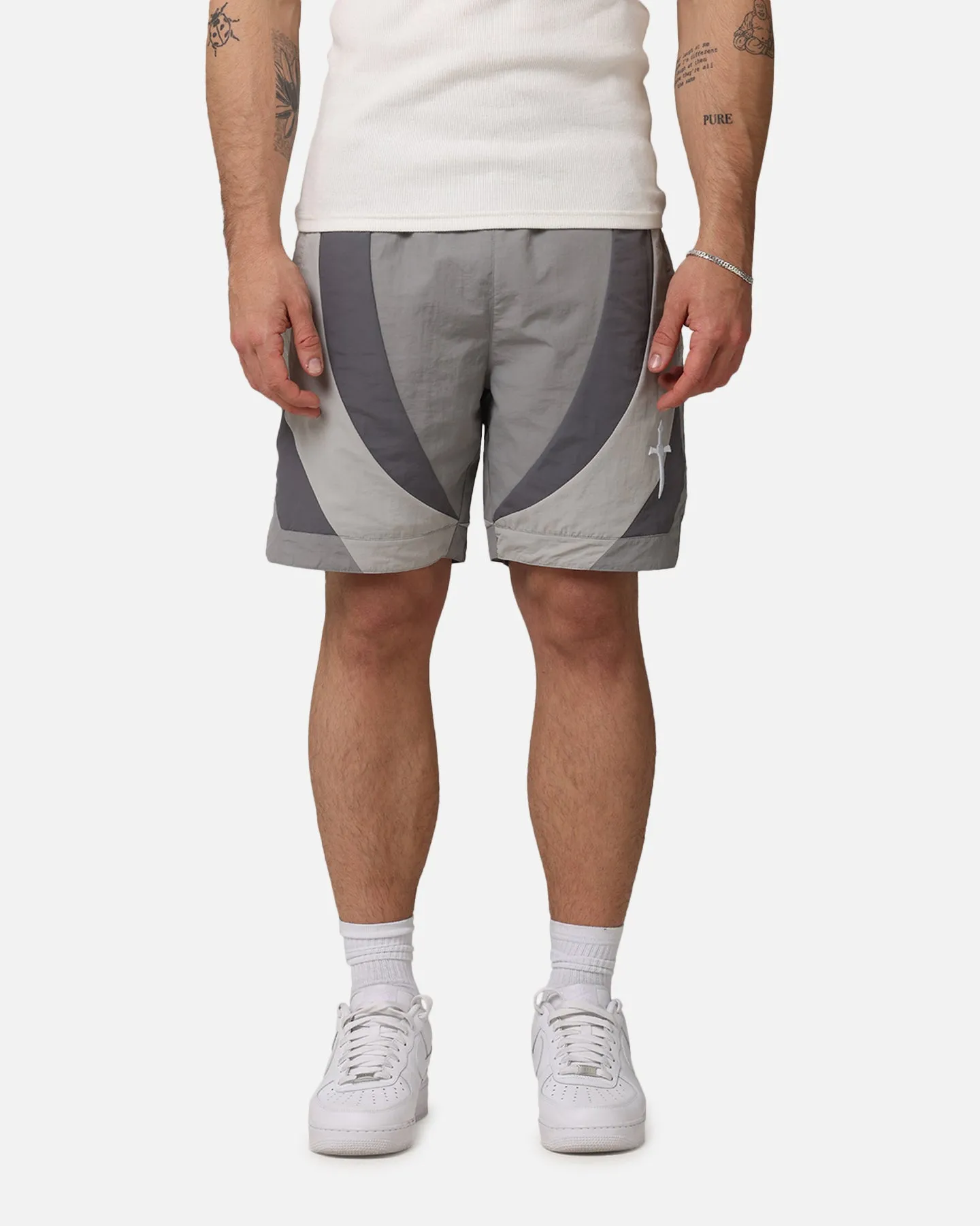 Core Stretch cargo style Saint Morta Holy Grail Nylon Shorts Grey