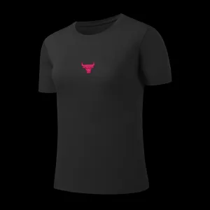 NBA Wordmark Back Embroidery Regular Fit T-shirt - BLACK BULLS Gear Ready
