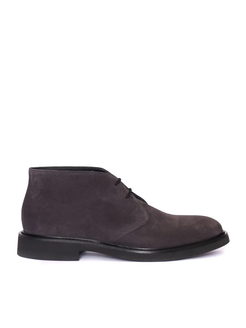 Chukka (Gm) Anthracite Mink With Black Finish Insole Comfort Formal Look