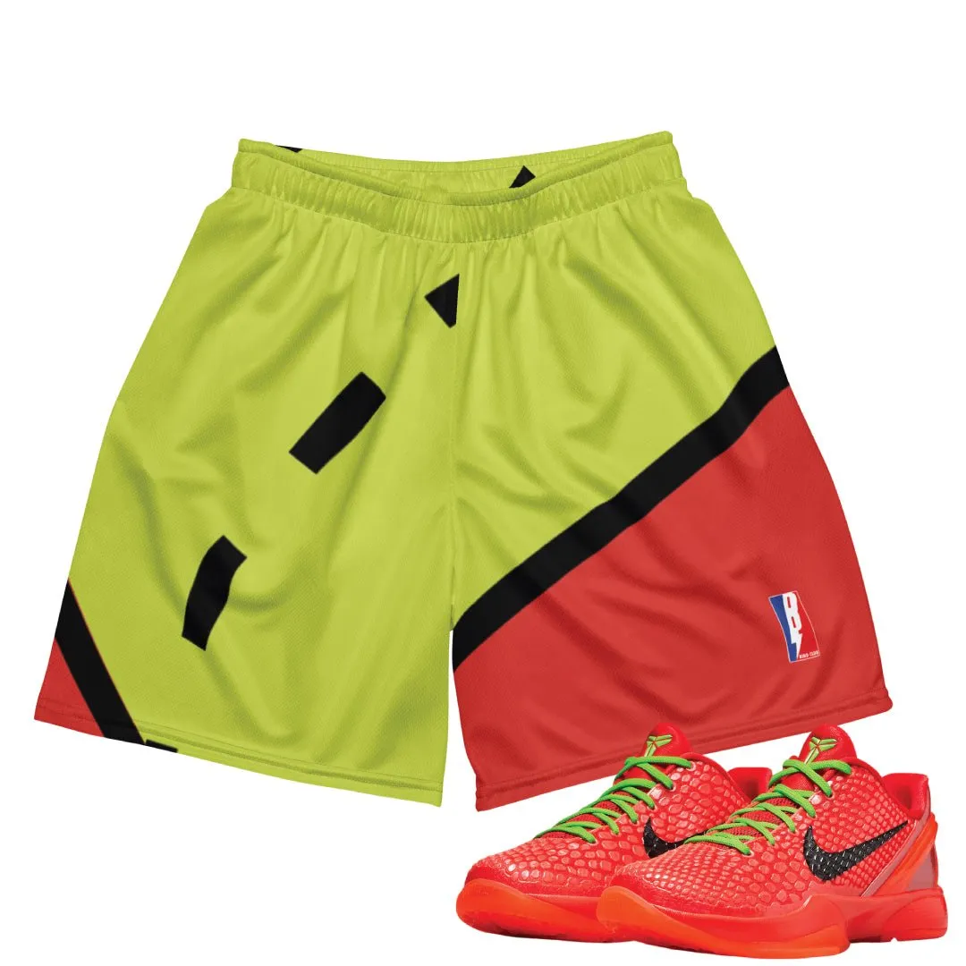 Vacation Outfit Reverse Grinch "Court" Mesh Shorts