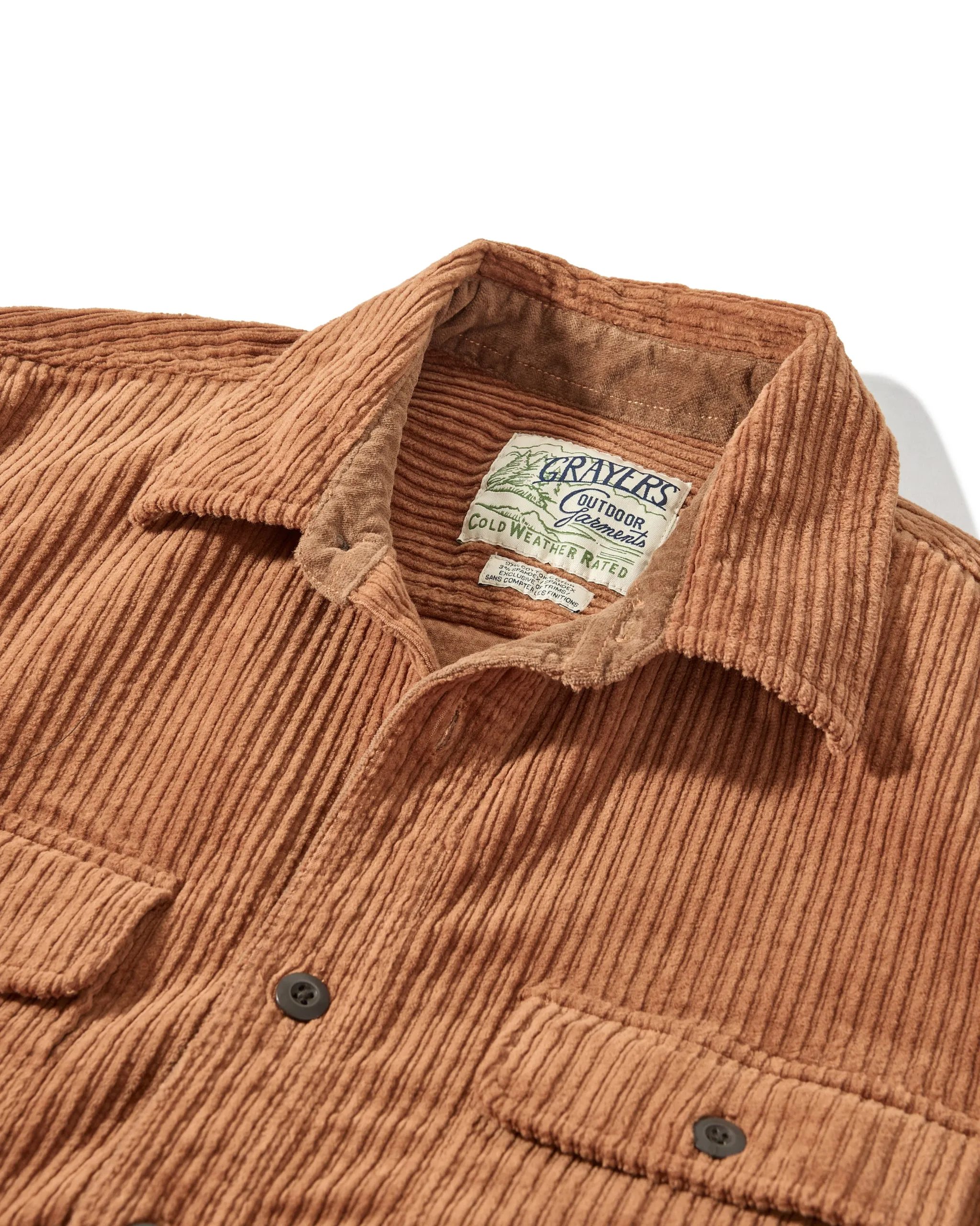 Catalina Rope Cord Shirt Jacket - Cognac Cheap Nice
