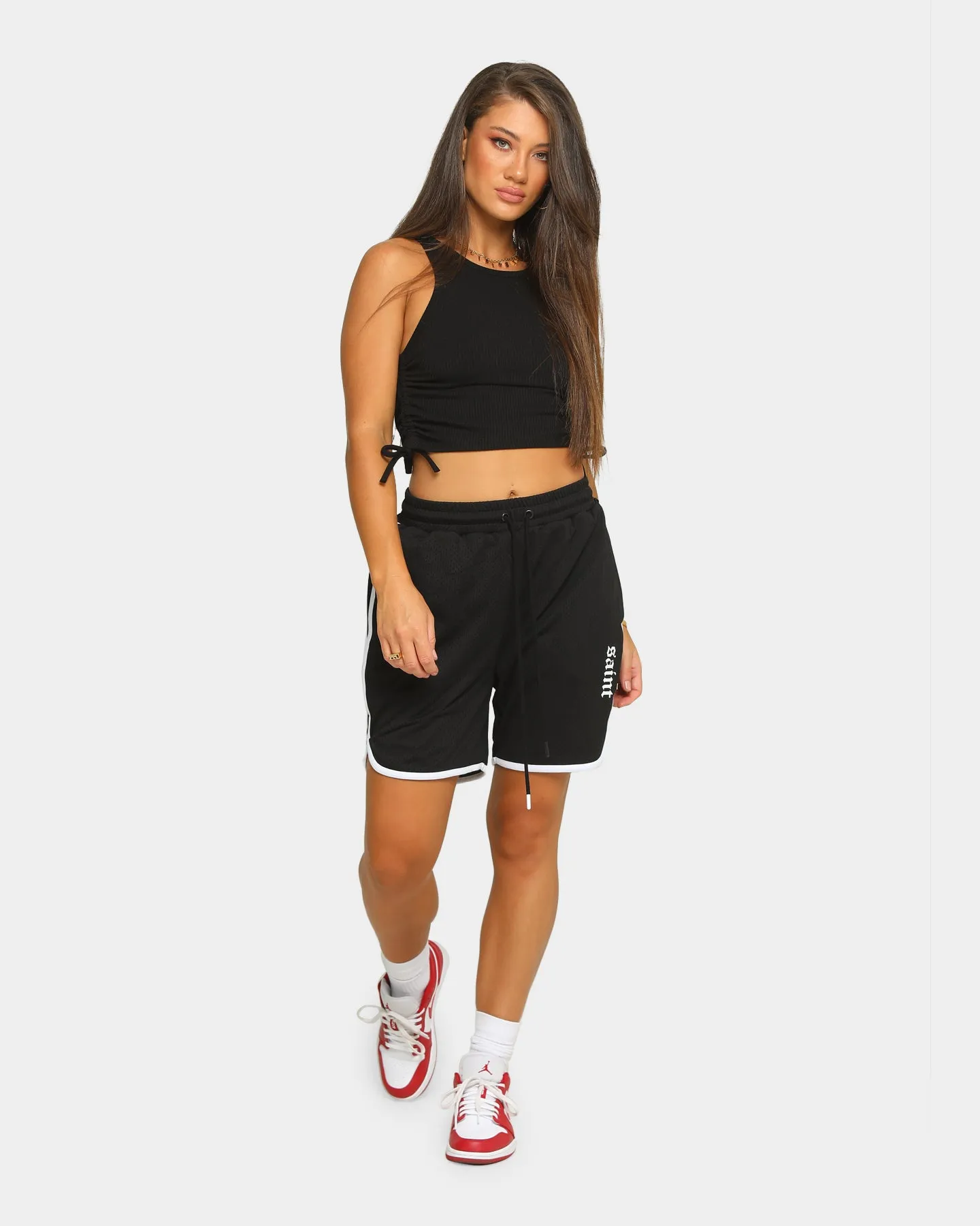 Active Fit Saint Morta Era Mesh Basketball Short Black/White