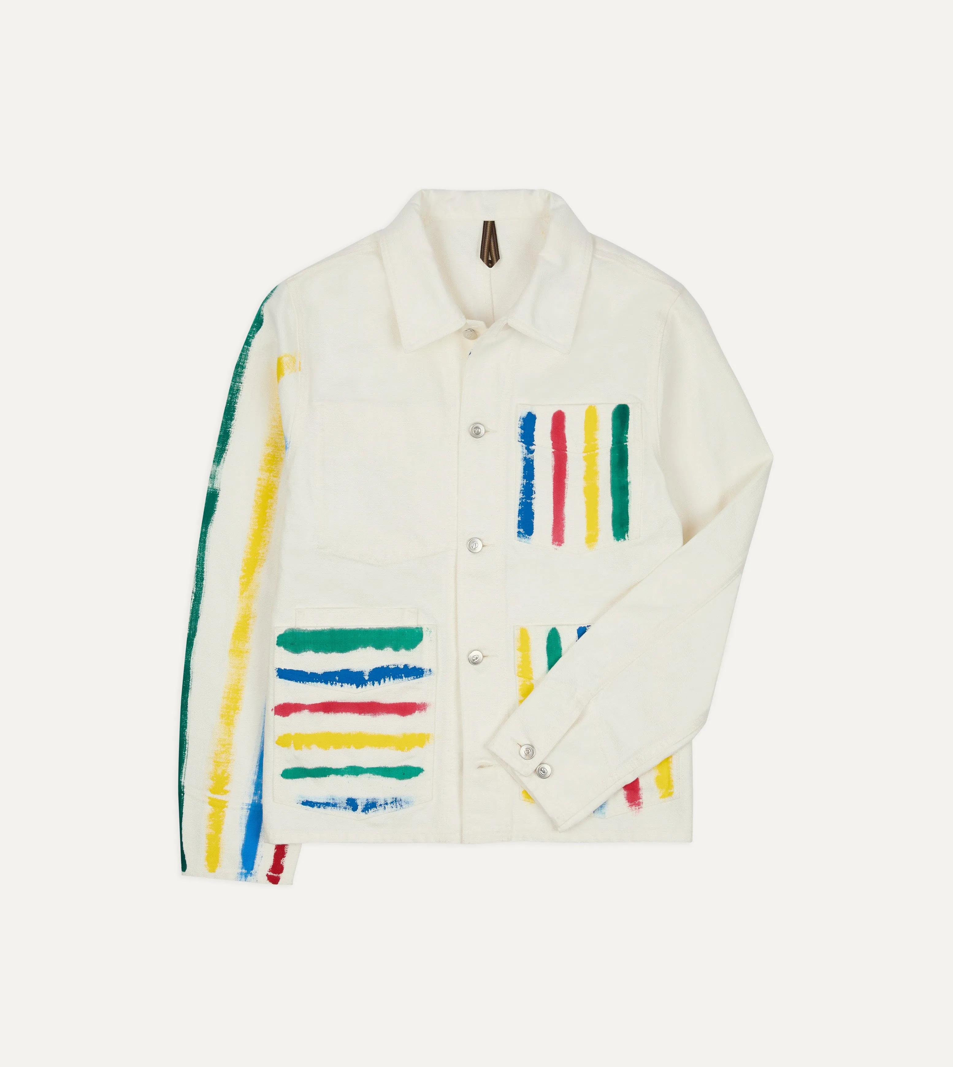 All Day Layering Michael McGregor for Drake??s Hand-Painted Work Jacket