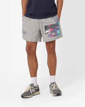 Chill Vibes Fit Mitchell & Ness Los Angeles Kings Nylon Shorts Grey
