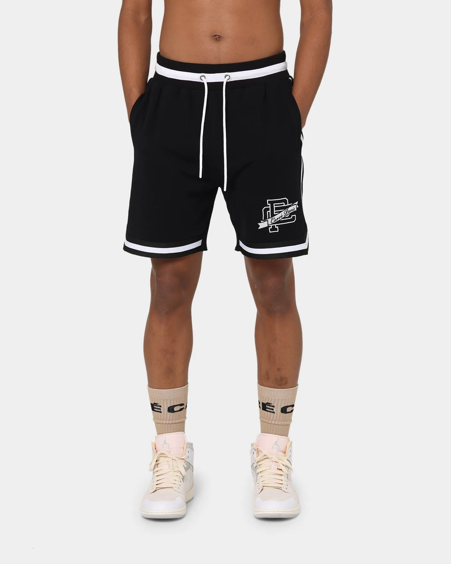 Carr?? Paris Original Fleece Basketball Shorts Black Summer Layers