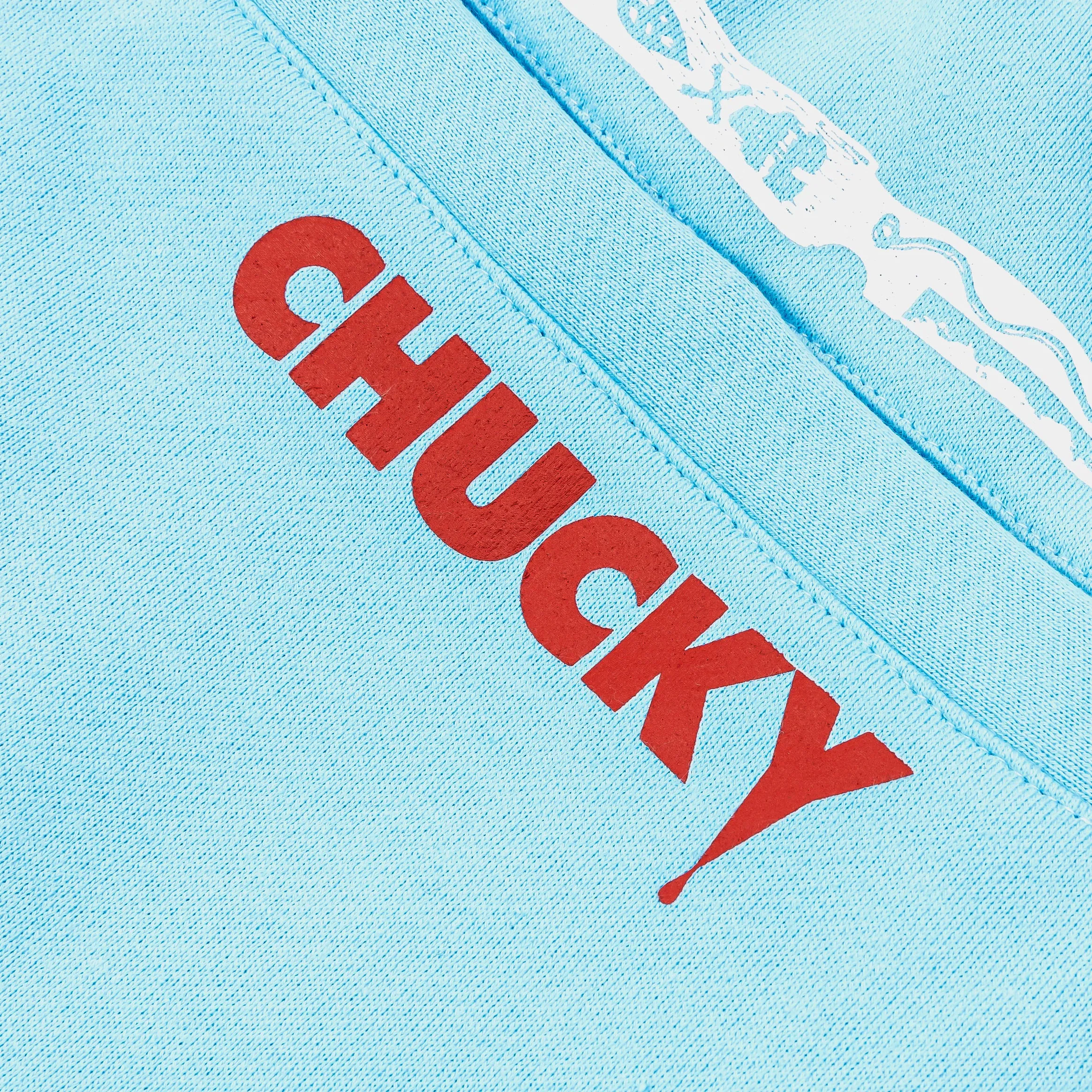 Comfy All-Day Wrinkle resistant fabric SP x Chucky Wanna Play Mens Sweatpants (Blue/Red)