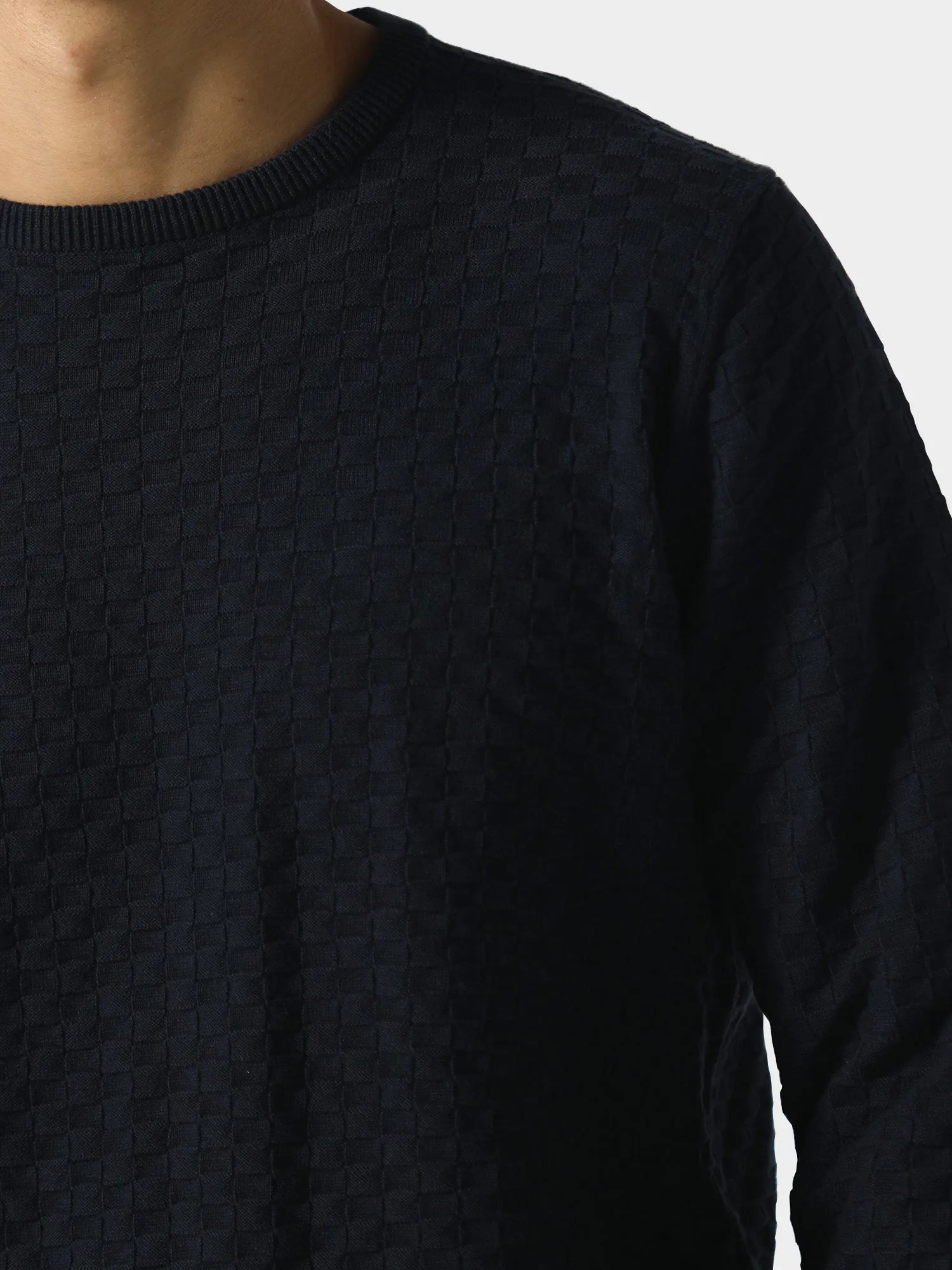 Work Outfit Delvin Navy Knitwear