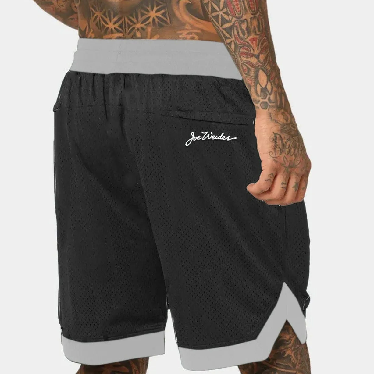 Olympia Men's Long Basketball Shorts Fitness Enthusiast Sweat Wicking Lining