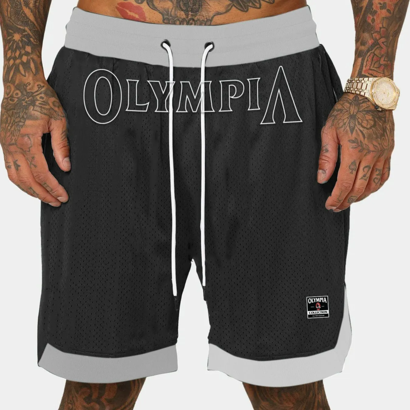 Olympia Men's Long Basketball Shorts Seamless construction Outdoor Ready Fit