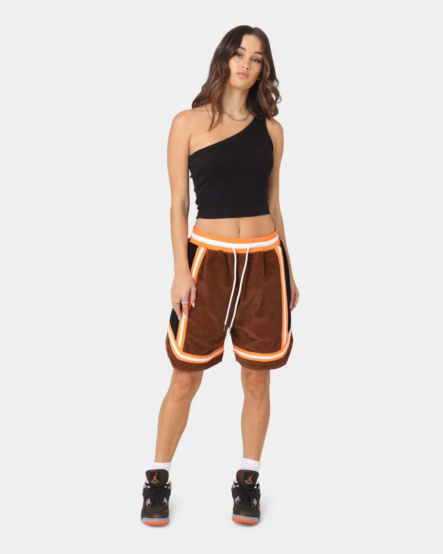 Ultra Soft Lining XXIII Arklow Corduroy Basketball Shorts Brown
