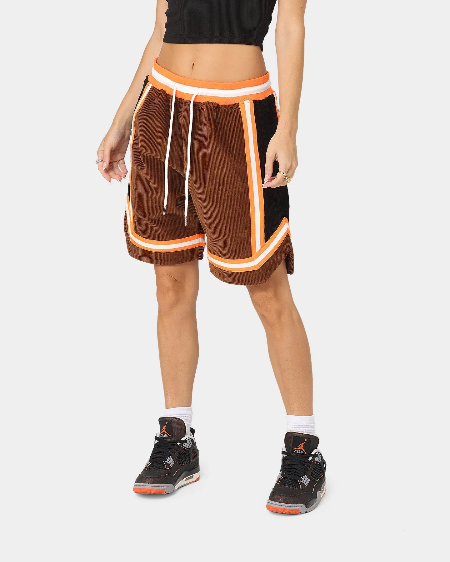 XXIII Arklow Corduroy Basketball Shorts Brown Sport Flex Design Casual Movement