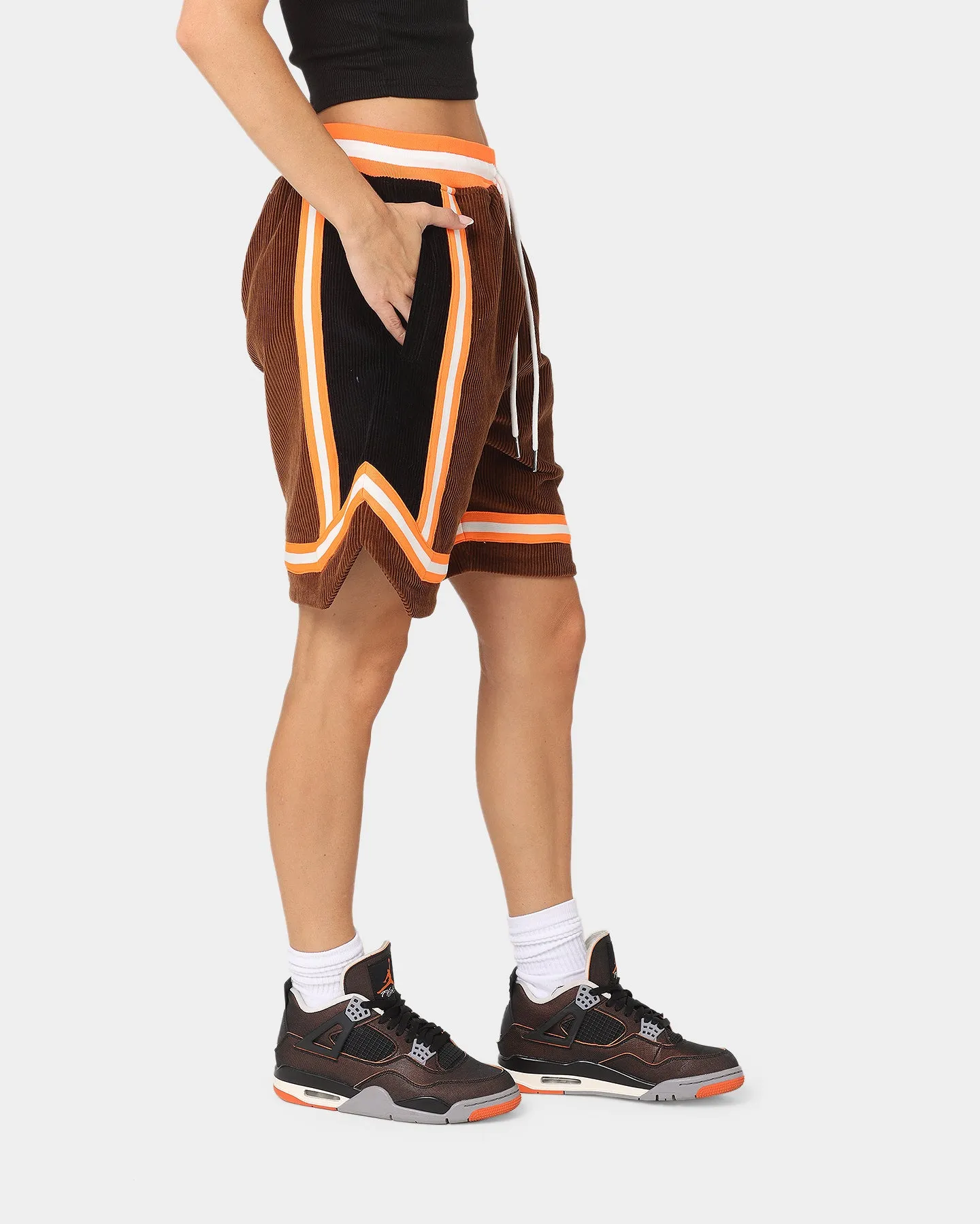 Motion Ready XXIII Arklow Corduroy Basketball Shorts Brown