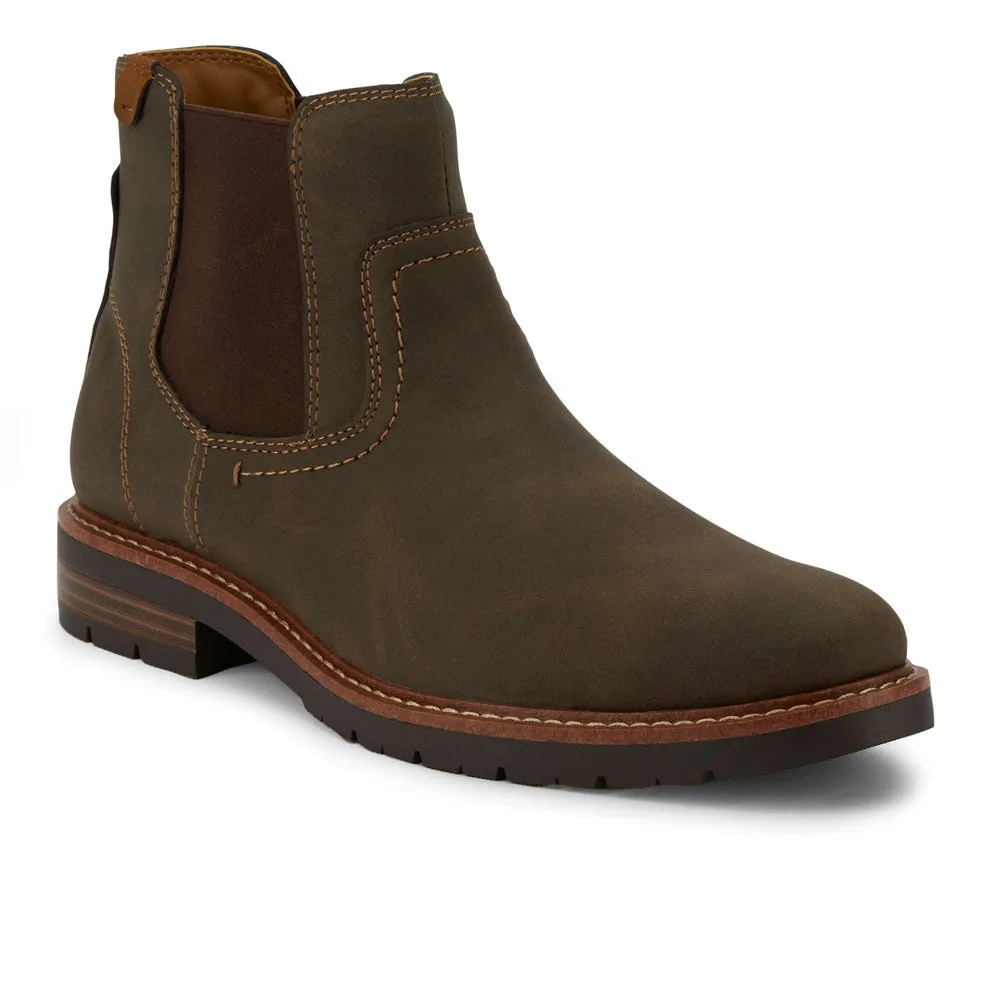 Dockers Mens Ransom Rugged Chelsea Boot Crisp Trim Awards Dinner