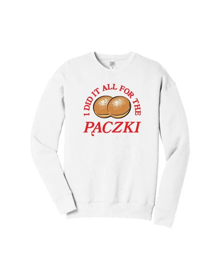 Ink Detroit "I did it all for the Paczki"  Sweatshirt - White Daily Chic