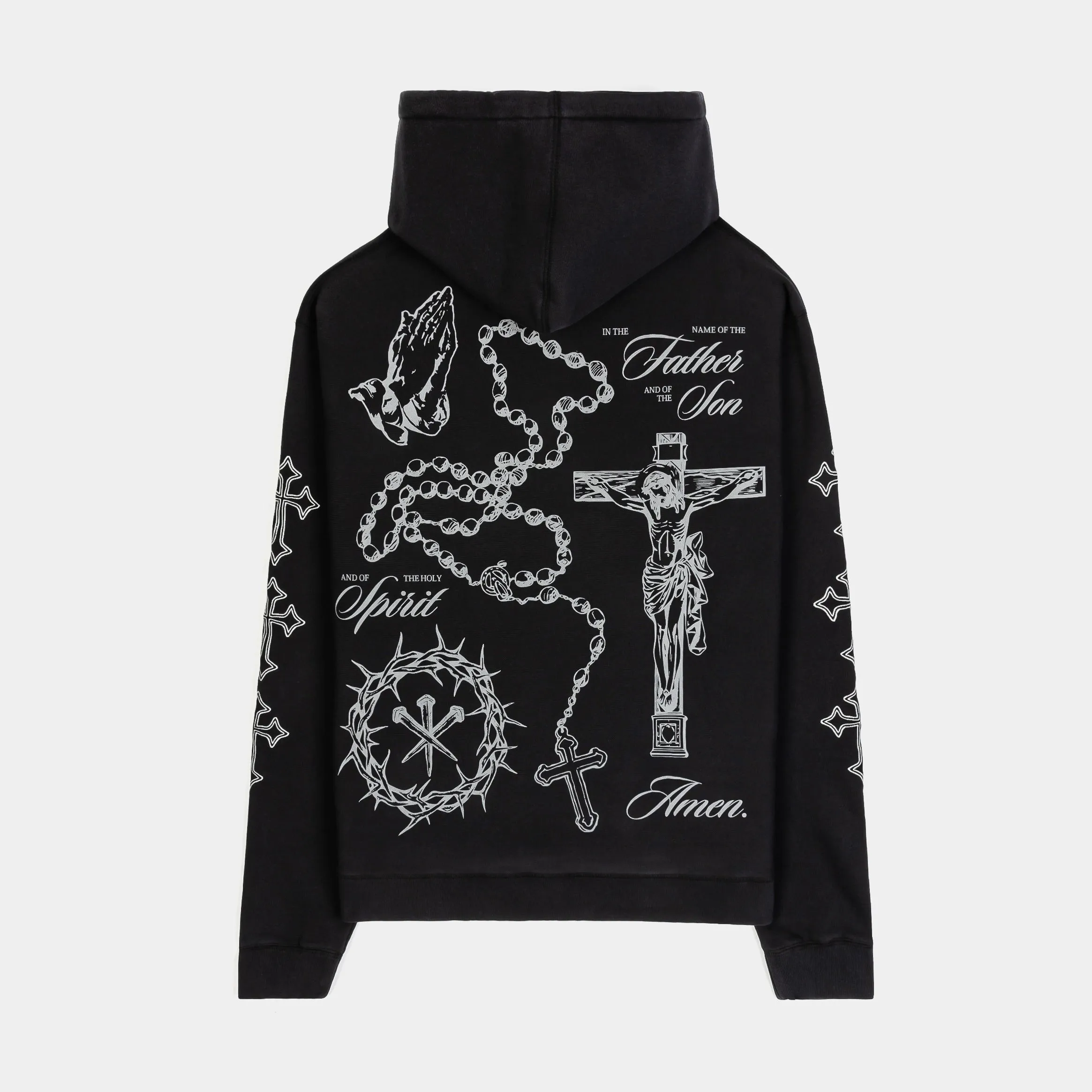 Spirit Pullover Mens Hoodie (Washed Black) Active Wear Minimalist Style