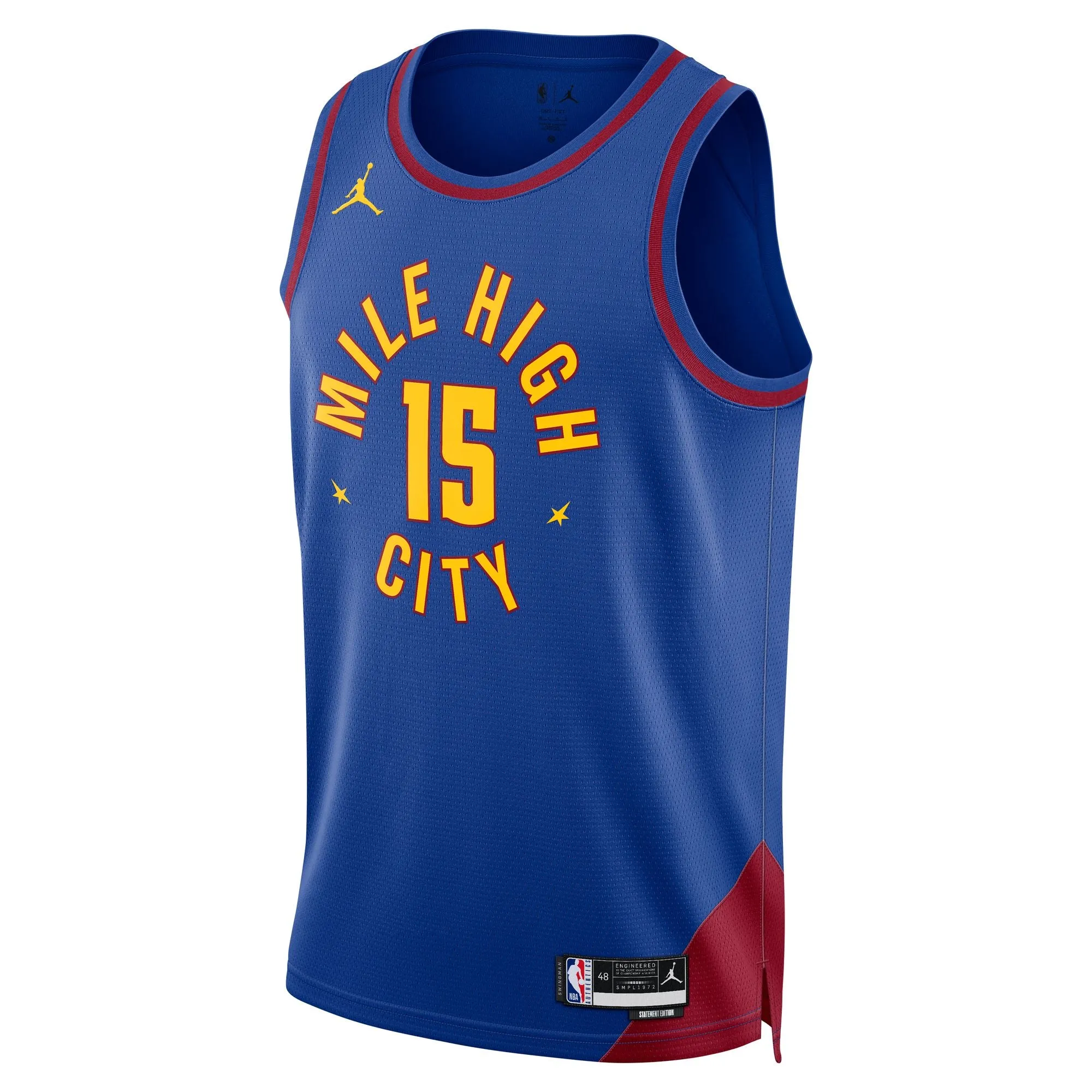 Nikola Jokic Denver Nuggets Statement Edition Jordan NBA Swingman Jersey Elasticized Cuffs All-Purpose Wear