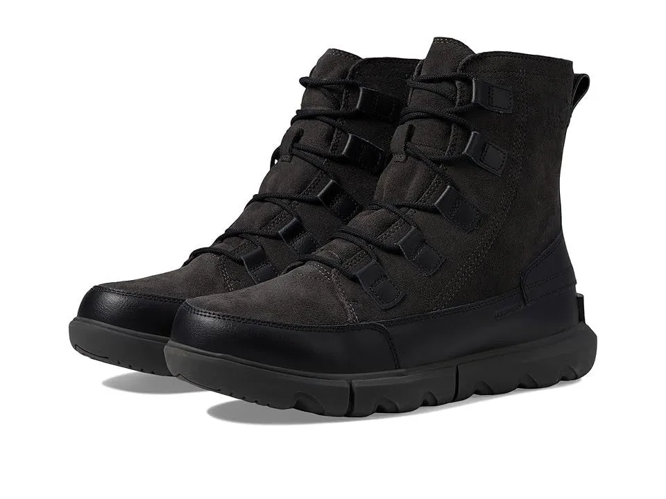 Paced Walking Sorel Explorer Next Men's   Black Waterproof Round Toe Winter Boots VER298