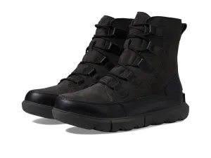 Paced Walking Sorel Explorer Next Men's   Black Waterproof Round Toe Winter Boots VER298