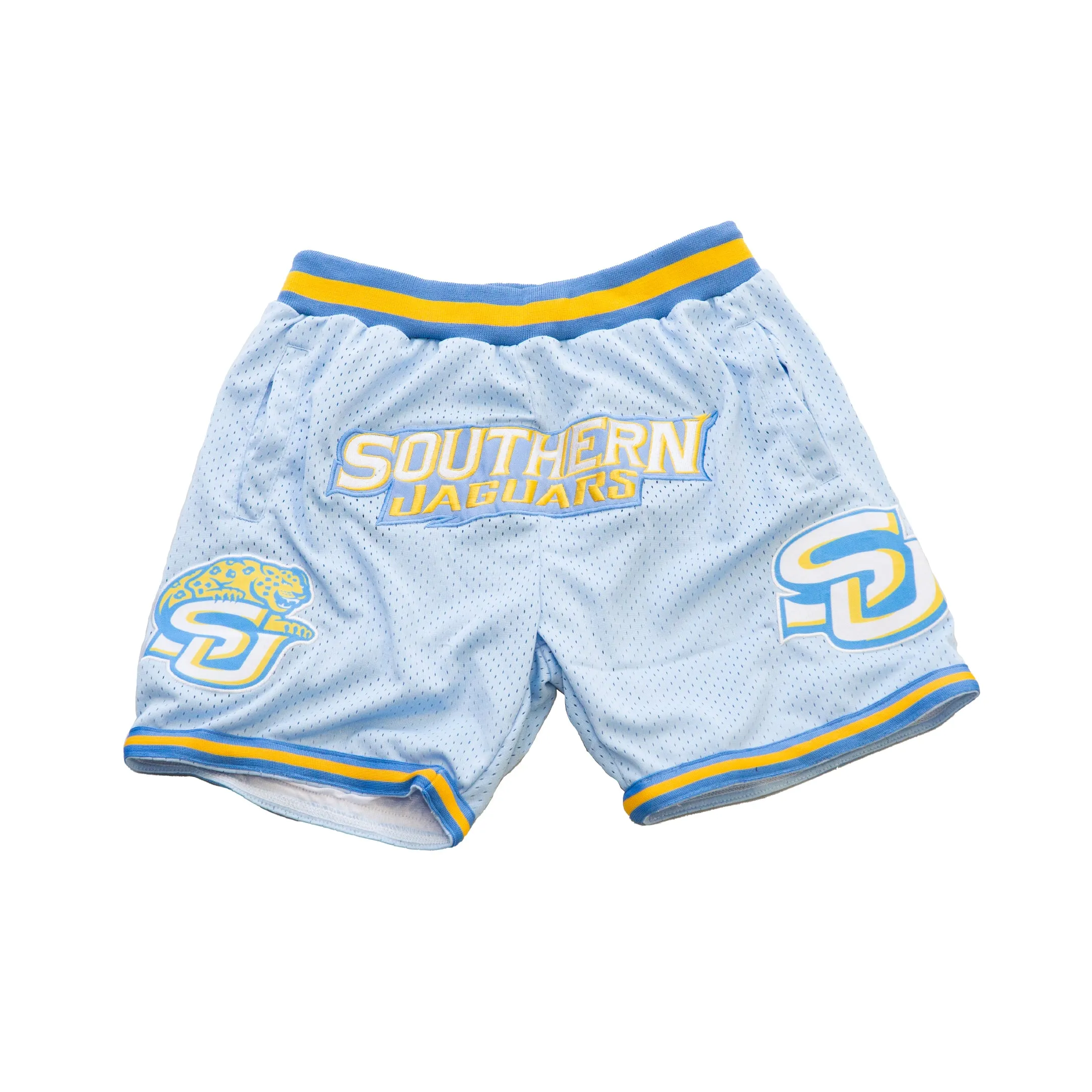 Wide Range Motion SOUTHERN UNIVERSITY BASKETBALL SHORTS COLUMBIA BLUE
