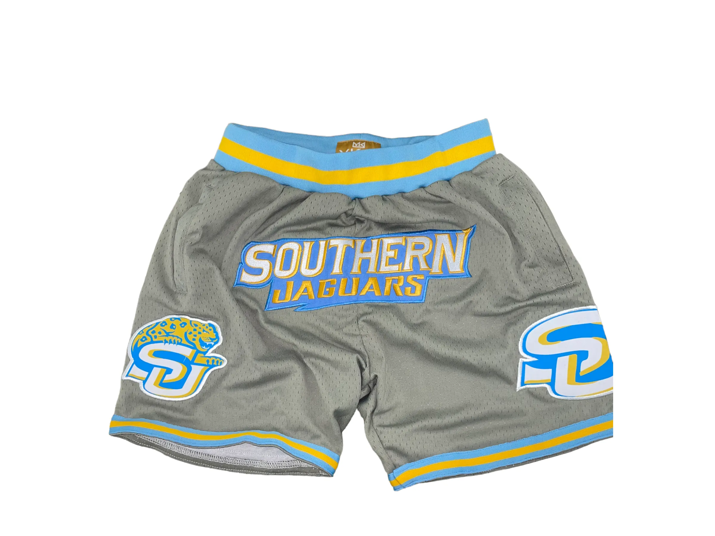 Quick Flex Comfy Active Wear SOUTHERN UNIVERSITY BASKETBALL SHORTS GREY