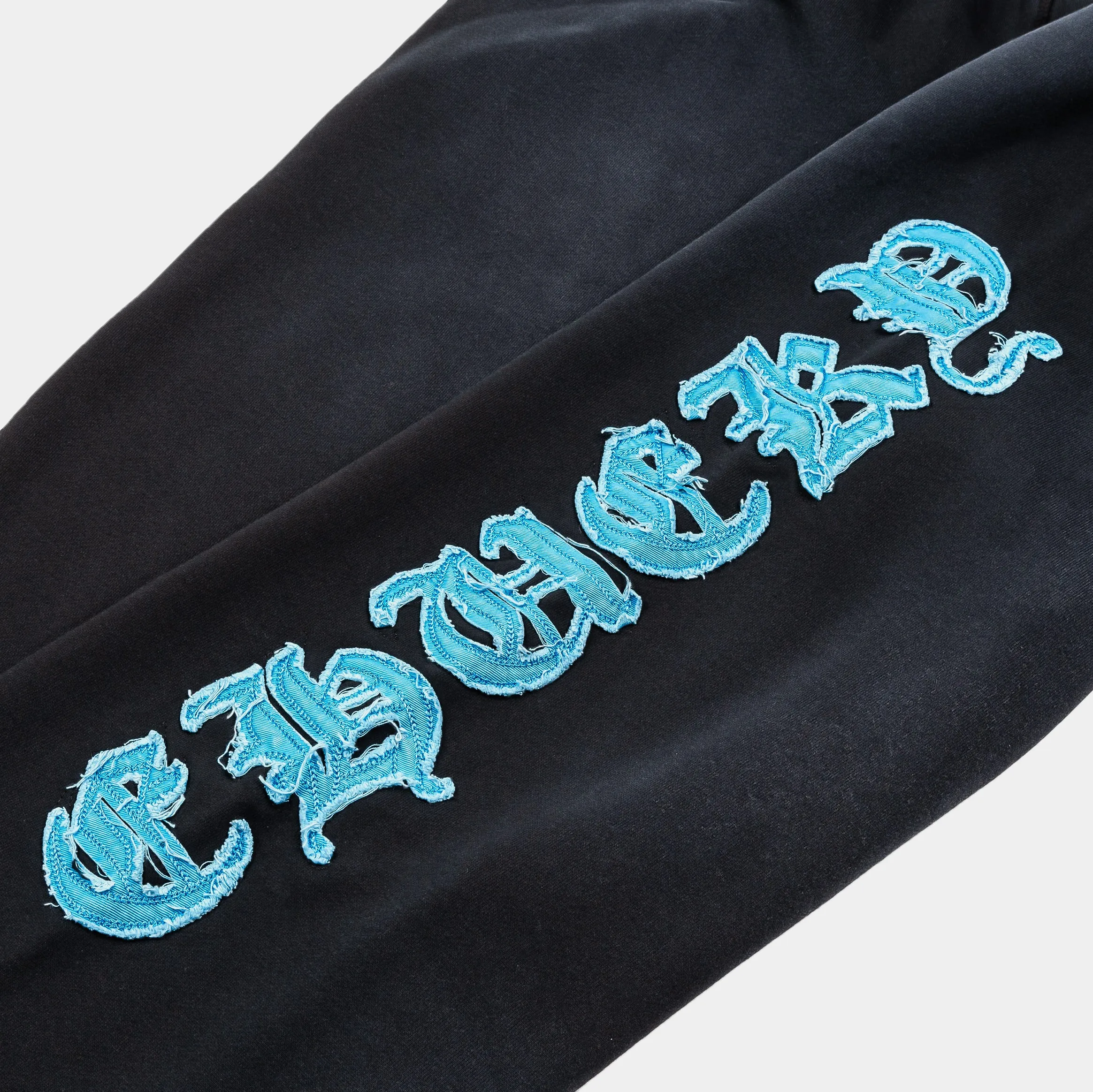 SP x Chucky Heart Washed Mens Sweatpants (Black/Blue) Non Iron Technology Stay Fresh