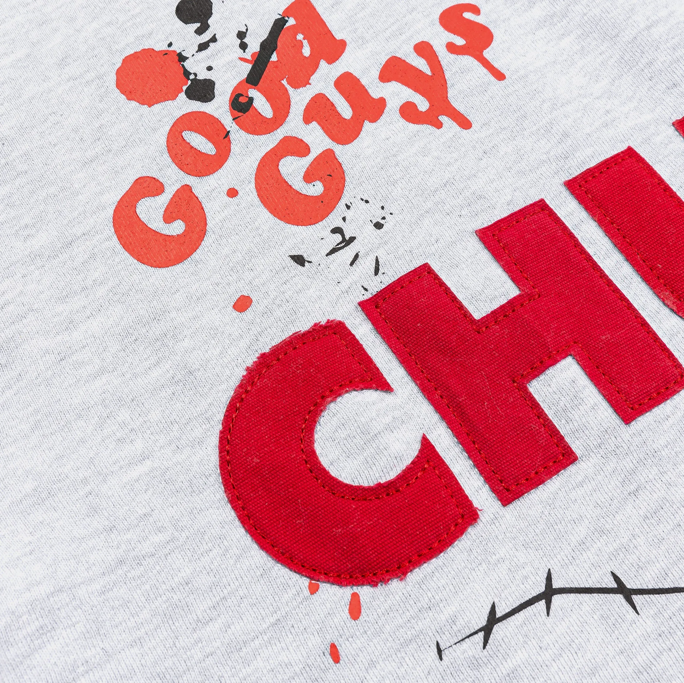 SP x Chucky Its Play Time Zip Up Mens Hoodie (Grey/Red) Mid range