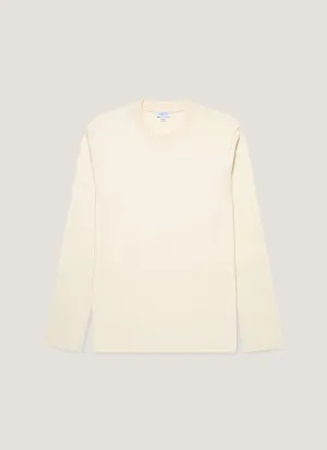 Men's Long Sleeve Heavyweight T-shirt in Undyed Cashmere combination