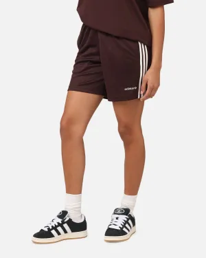 Roomy Fit Adidas Football Shorts Brown