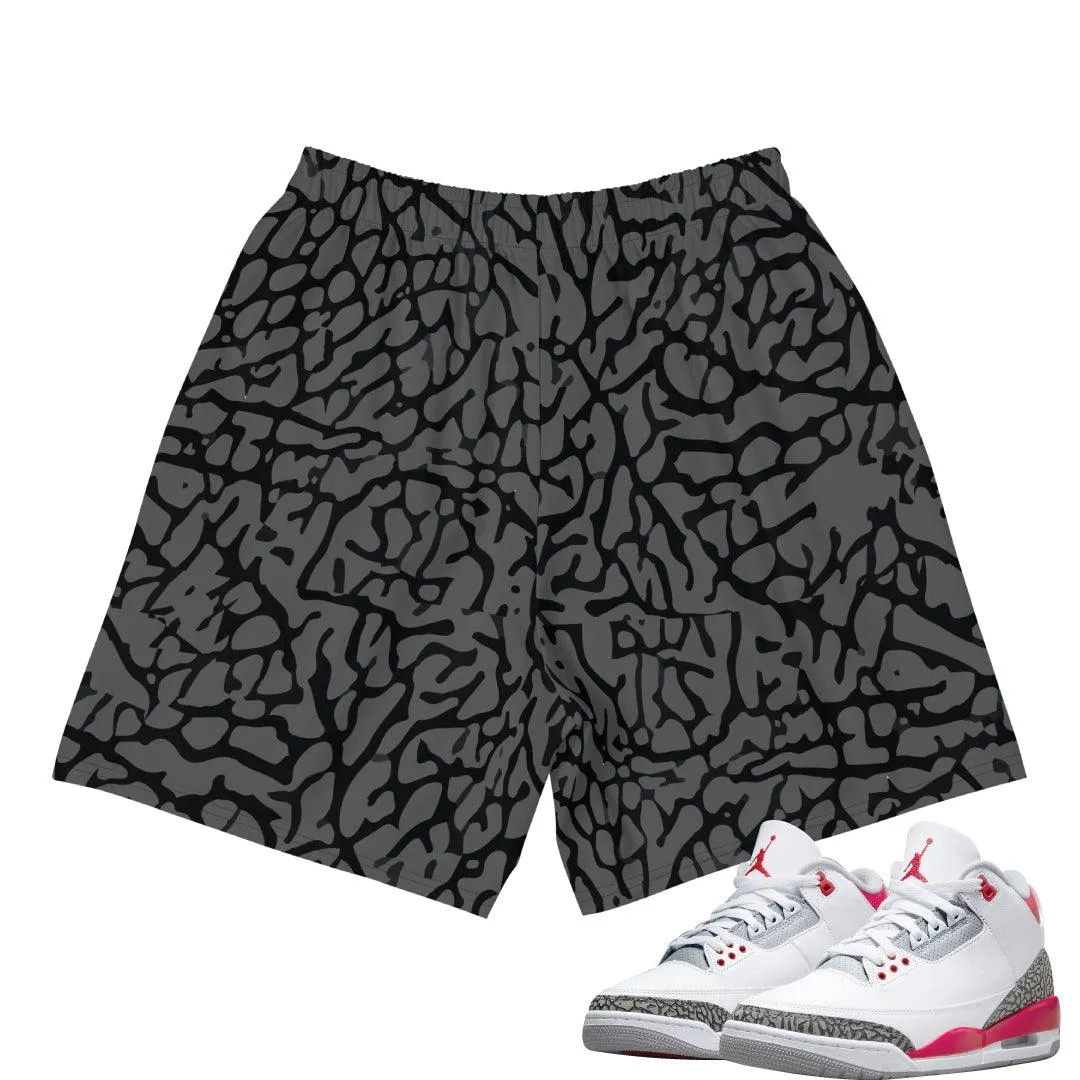 Layered Protection System Retro 3 Fire Red OG Shorts