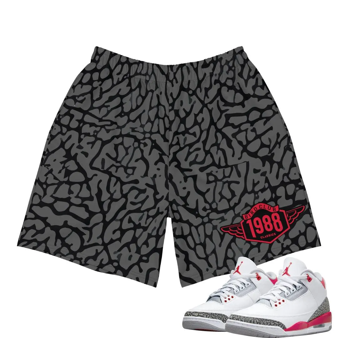 Retro 3 Fire Red OG Shorts Comfort Flex Wear