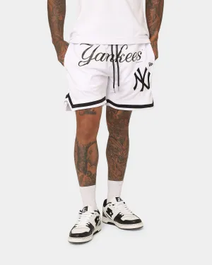 Lightweight Weave New Era New York Yankees Mesh Shorts White