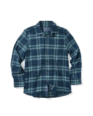 Shady Grove Stretch Flannel - Green Pine Bold and Comfortable