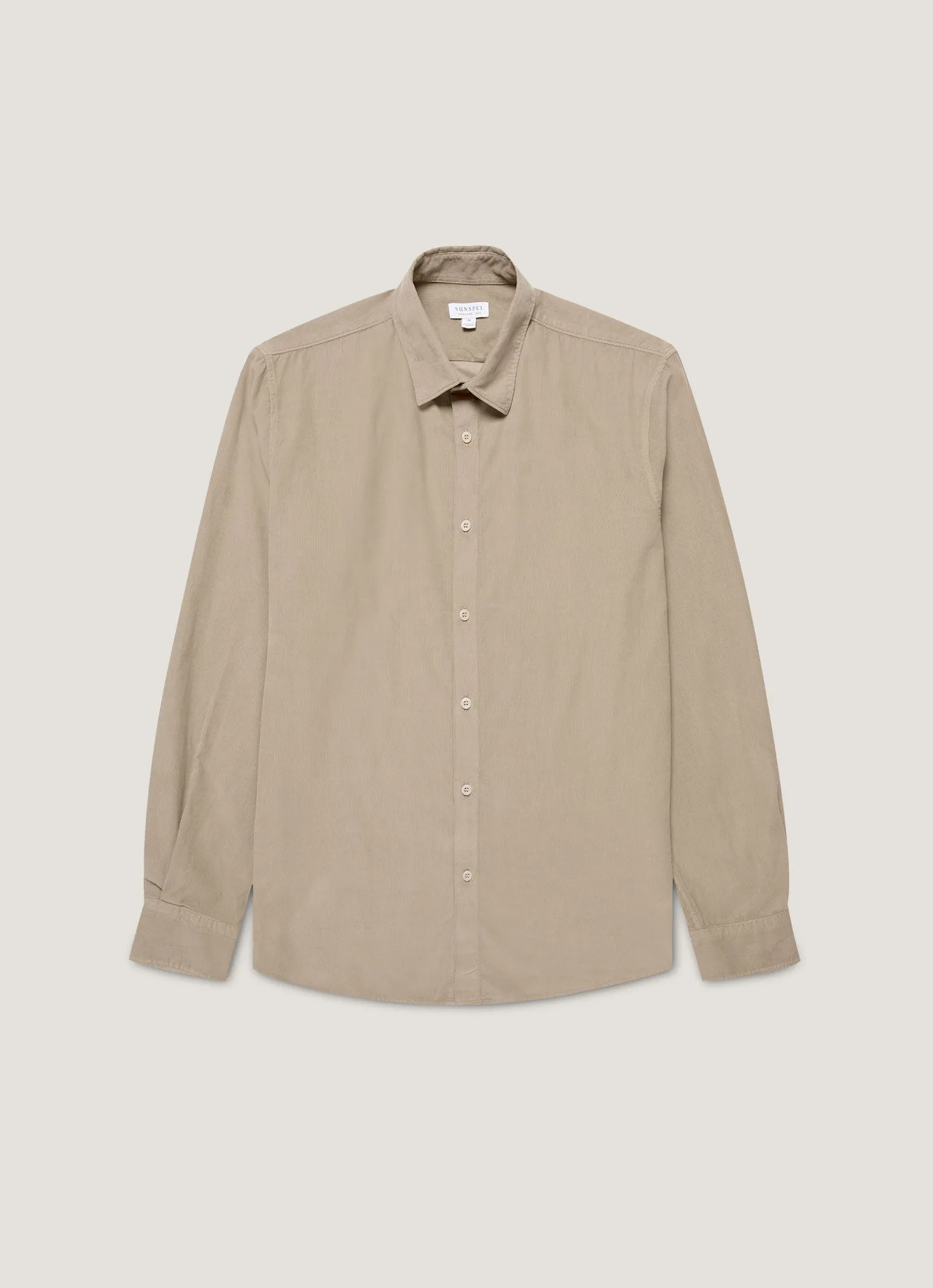 Urban Style Men's Fine Cord Shirt in Fog