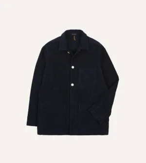 St. JOHN by Drake's Navy Moleskin Five-Pocket Chore Jacket Bold Statement