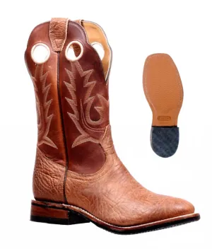 Forever Sharp Men's Bullhide Organza Boot In Cognac/orange