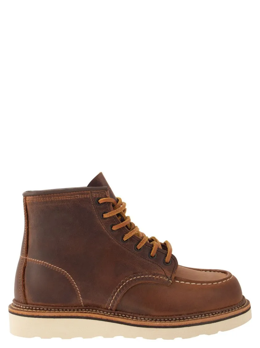 Classic Moc - Rough And Tough Leather Boot Urban Essentials Reinforced toe box