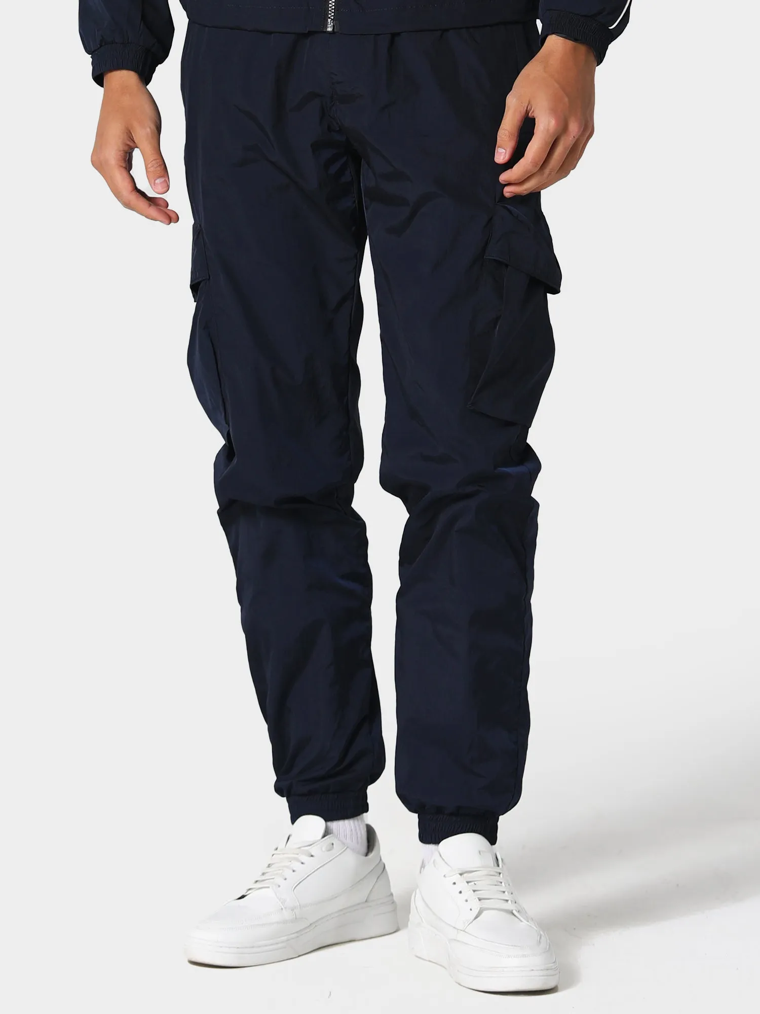 Barrel Waist Performance Stretch Forstha Navy Pants