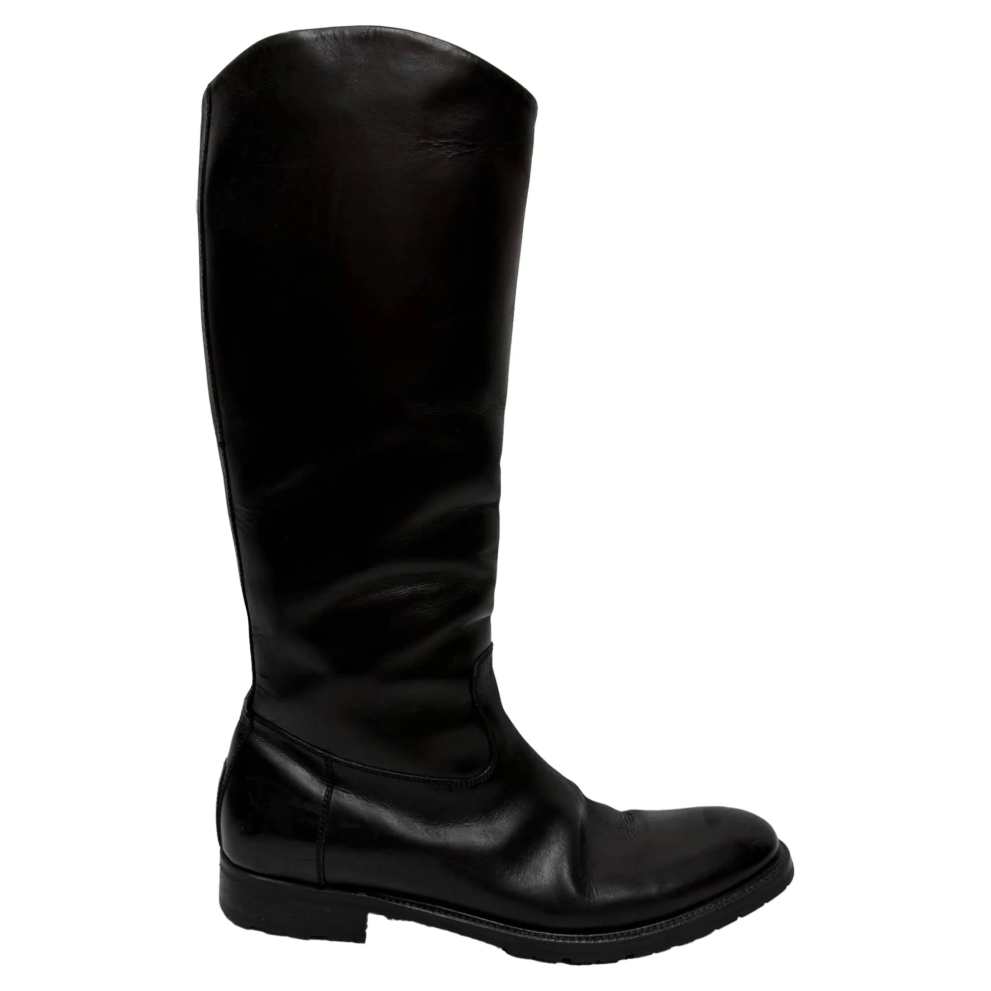 Dolce & Gabbana Riding Boots in Black Leather breathable insole Style Crisp