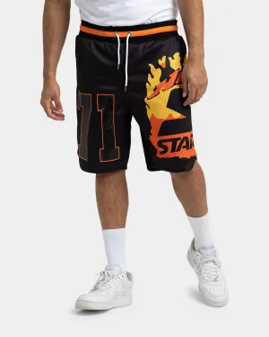 easy-care item Starter Hot Fire Basketball Shorts Black
