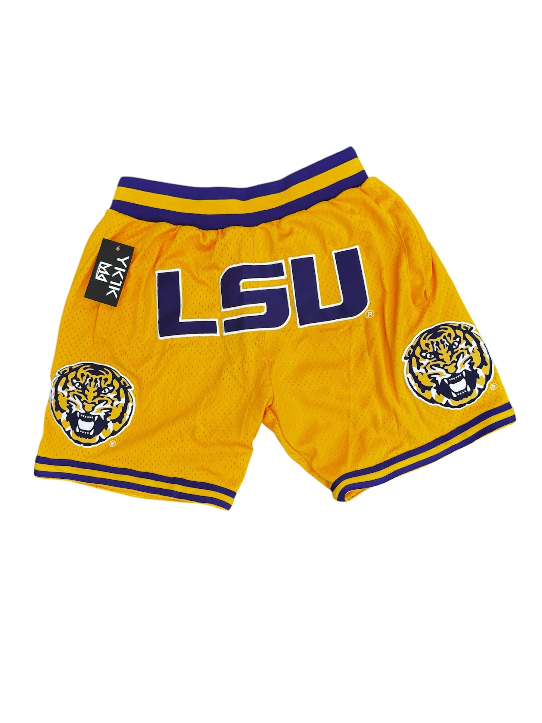 GOLD LSU BASKETBALL SHORTS Ultimate Ventilation Channels