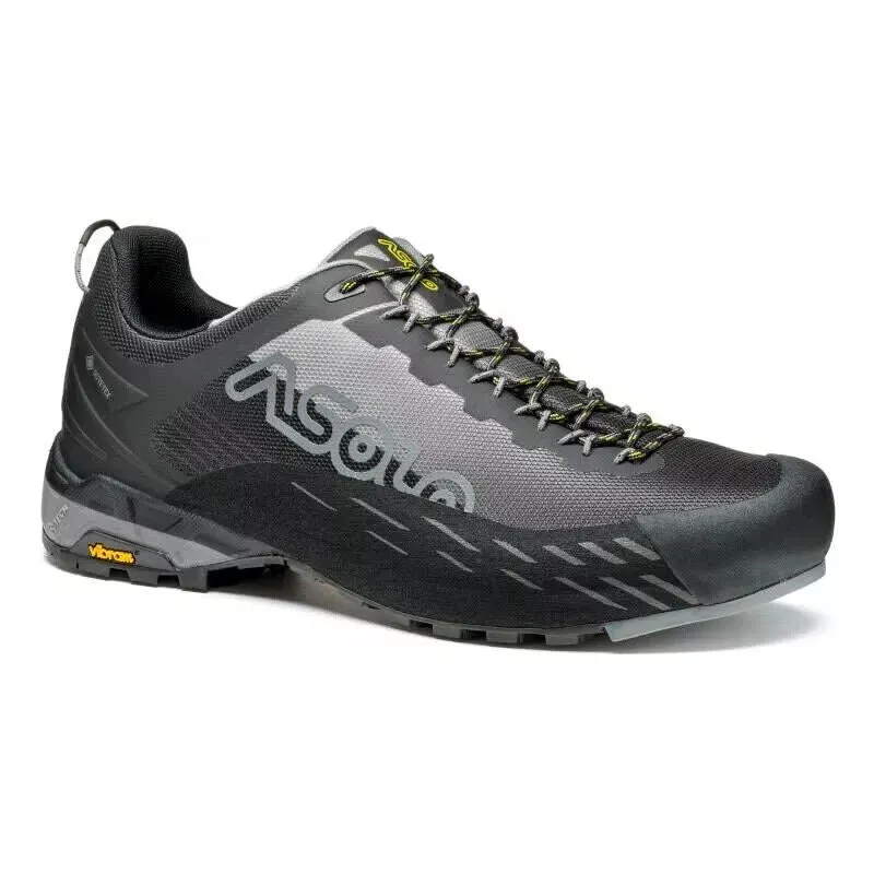 Refined Essentials Asolo Eldo GV A01058-385 Men's US 11 Black Gray Waterproof Hiking Shoes ZPO2418