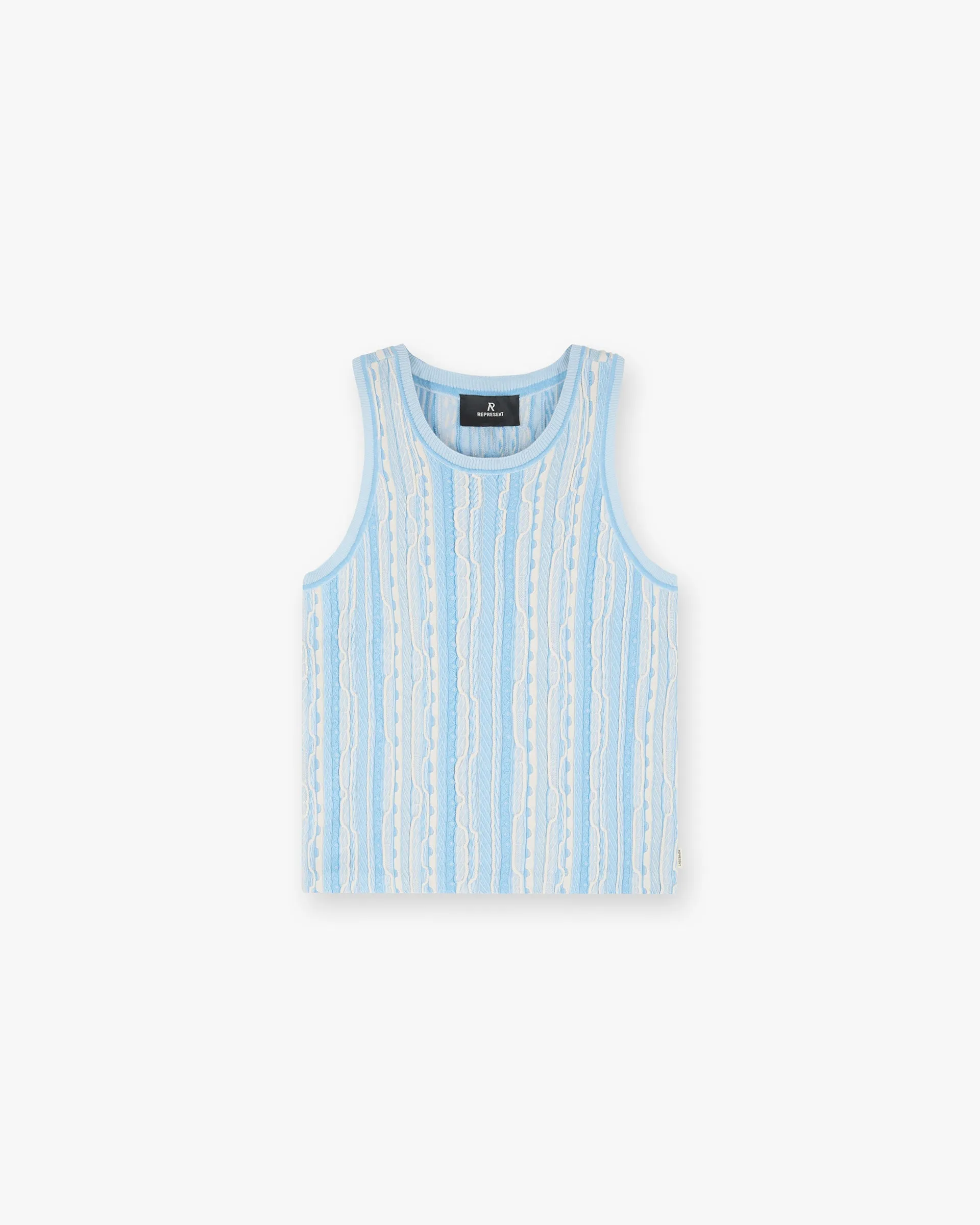 Fabric Softener Compatibility Chart MultiDirectional Stretch Mixed Knit Vest - Royal Blue