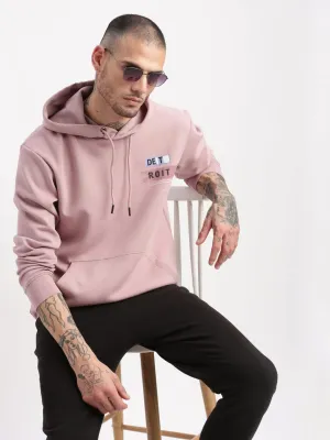 Men's Lavender Solid Hoodie Weekend Chic