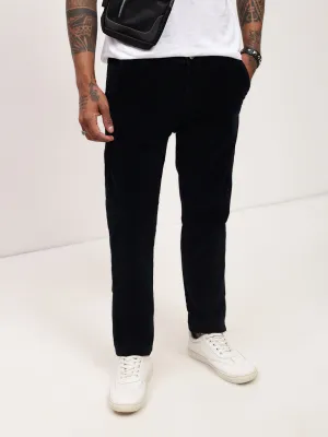 Men's Navy Blue Solid Straight Fit Jeans Bold Road Trip Effortless Look