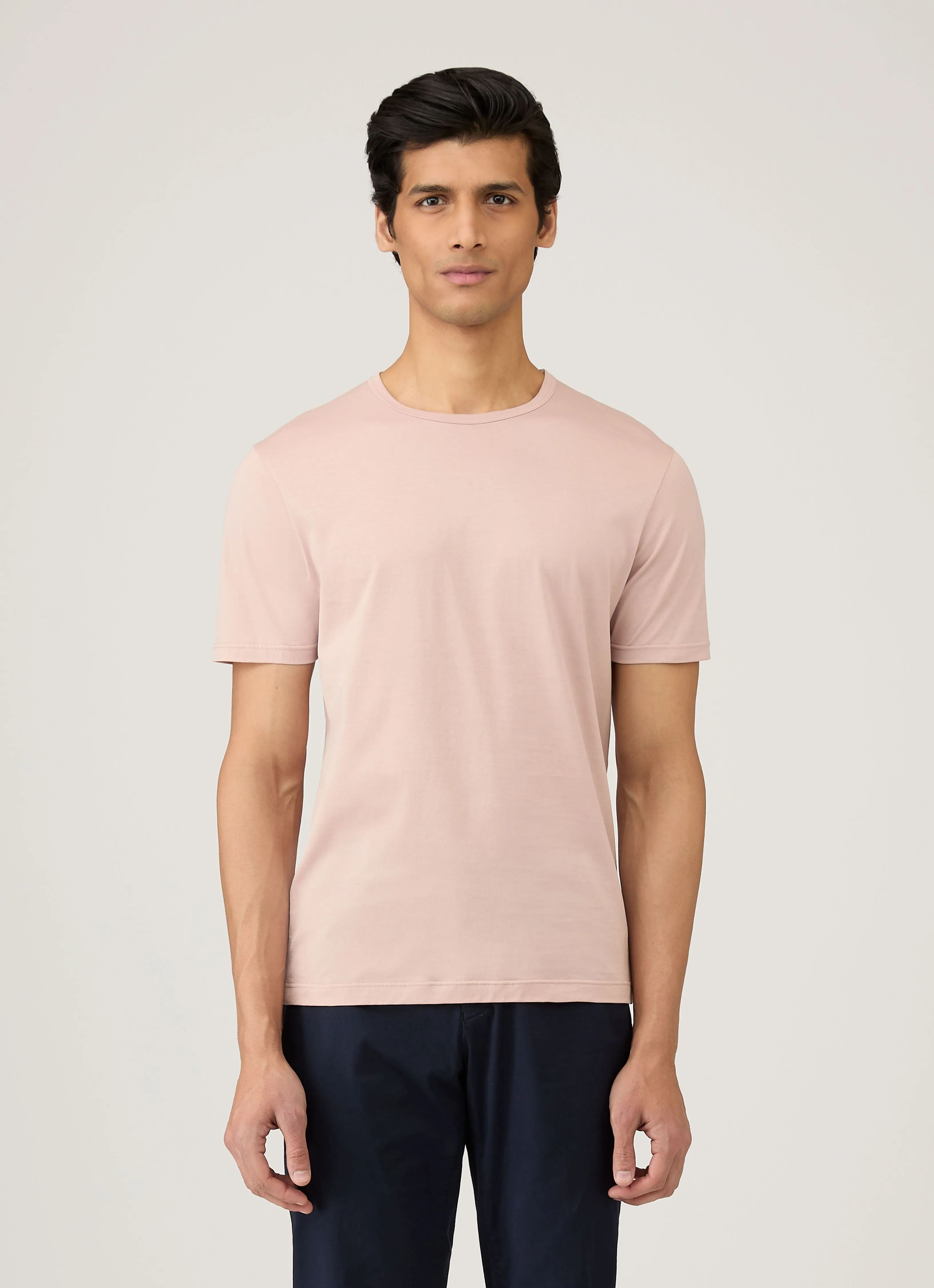 Light and Cozy Sport Performance Design Men's Classic T-shirt in Pale Pink